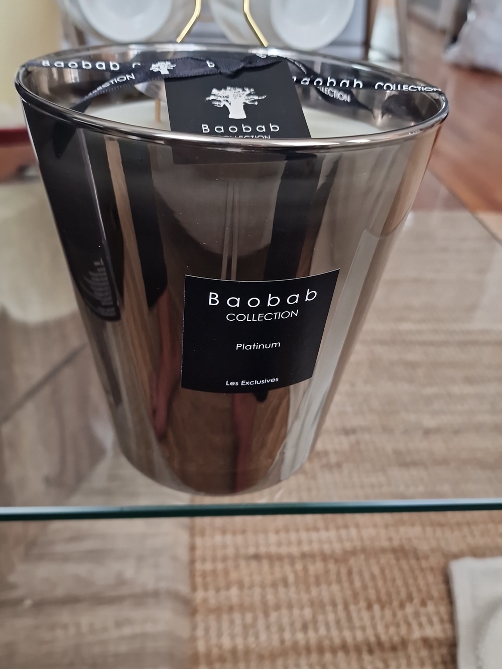Baobab Candle.  SCENTED CANDLE LES EXCLUSIVES PLATINUM Max 16. New in a Box.